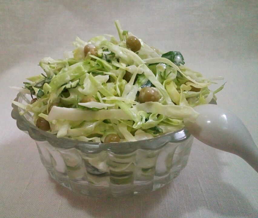 Salade de chou cuite avec régime japonais