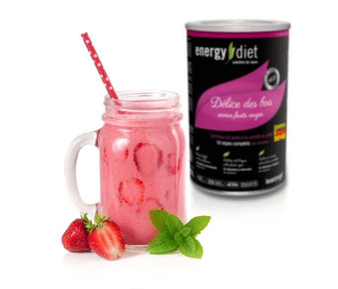 Régime énergétique des cocktails de fraises