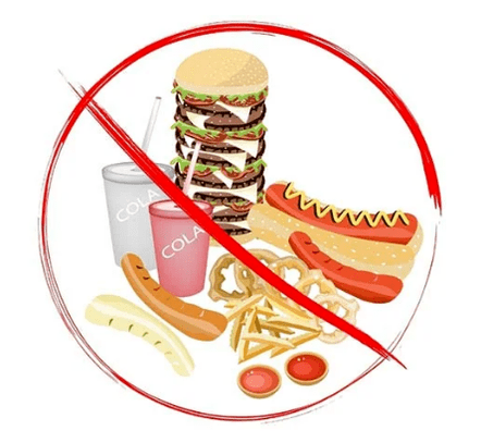 Évitez les aliments traités
