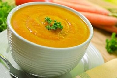 soupe de purée de légumes pour gastrite